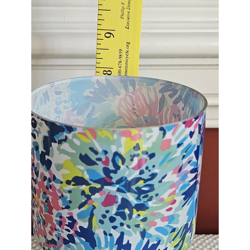 Lilly Pulitzer Acrylic Sand Cup Holder Resort Beach Buddy Accessory Neon Yellow - Picture 5 of 6